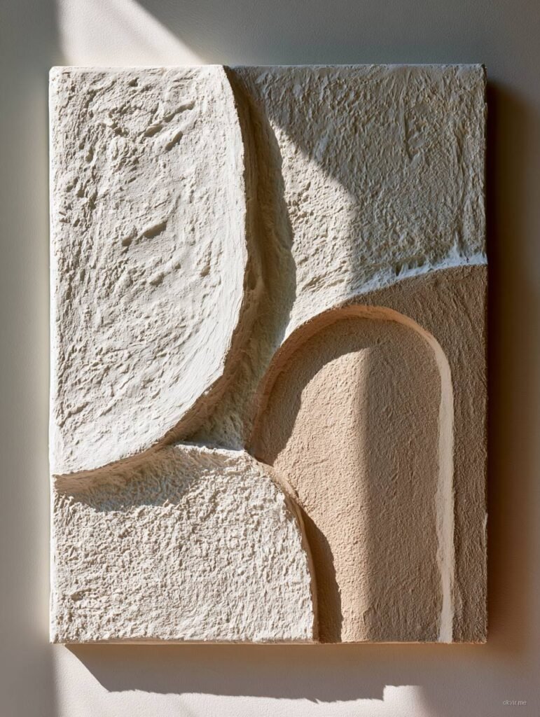 Apstraktna tekstura plaster art sa organskim oblicima